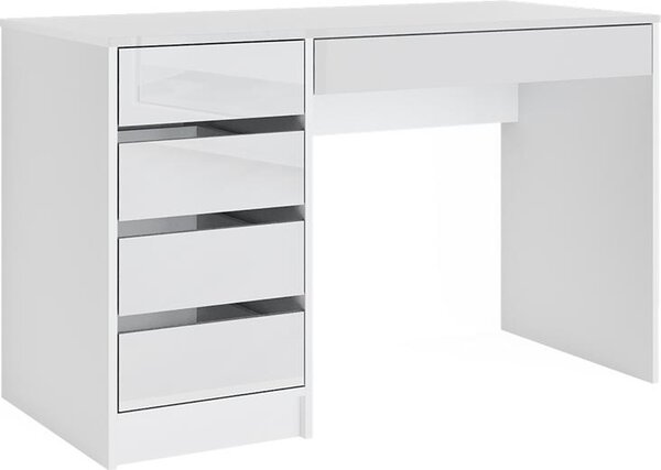Scrivania Vicco Sherry Bianco 55 x 120 cm con cassetti, Model 36007