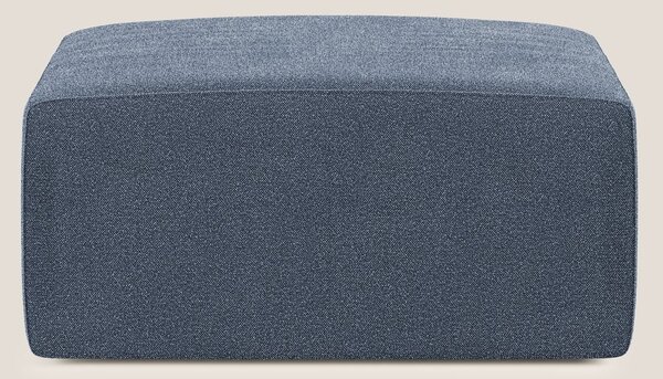 Nettuno modulo pouf in morbido tessuto bouclè T07 blu