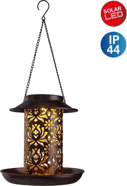 Mangiatoia per uccelli Lampada solare da esterno Lampada solare da giardino sospesa 5292044