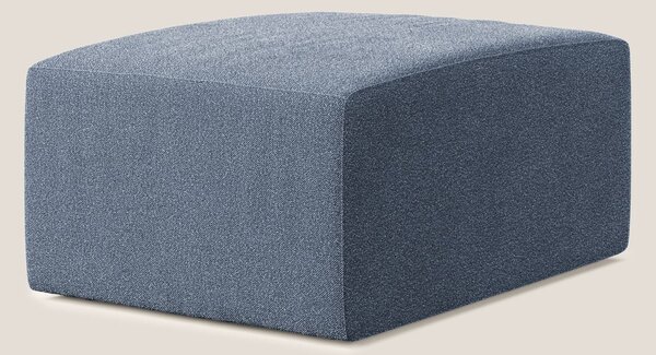 Nettuno modulo pouf in morbido tessuto bouclè T07 blu