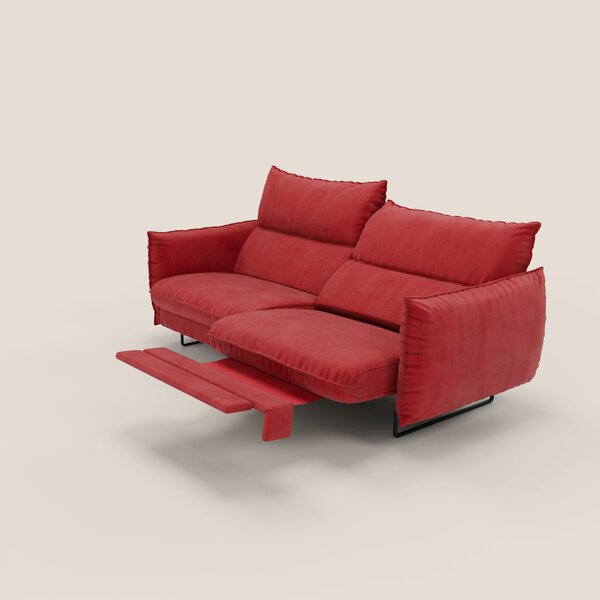 Monamour Divano dal design moderno con opzione relax elettrico in micr