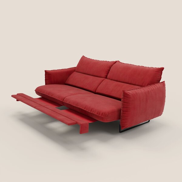 Monamour Divano dal design moderno con opzione relax elettrico in micr