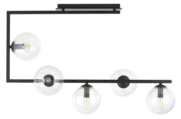 Emibig Soma lampada da soffitto 5x15 W nero 1289/5