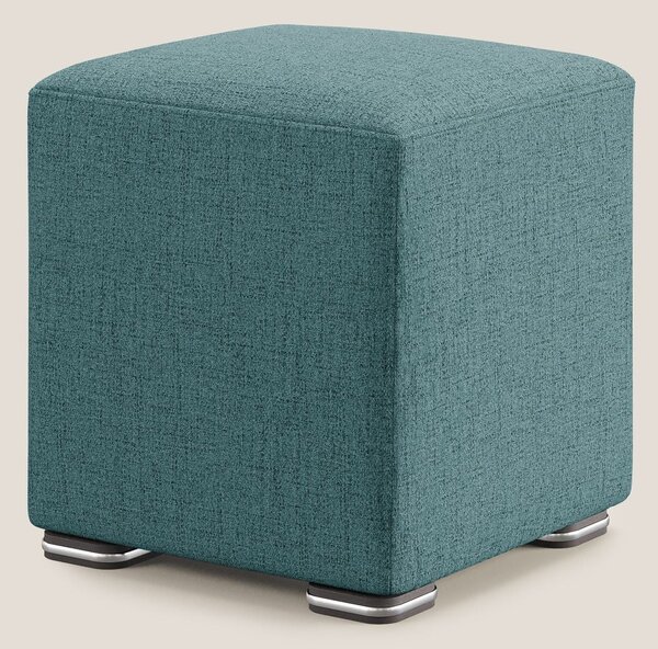 Cube pouf in tessuto morbido impermeabile T03 azzurro