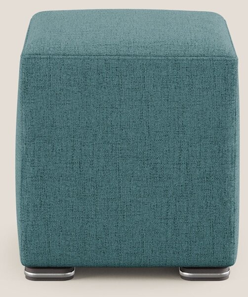 Cube pouf in tessuto morbido impermeabile T03 azzurro