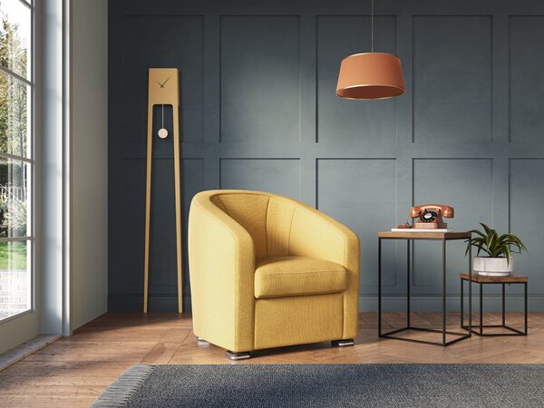 Cloe Poltroncina in tessuto smacchiabile con acqua QuickClean T08 azzu