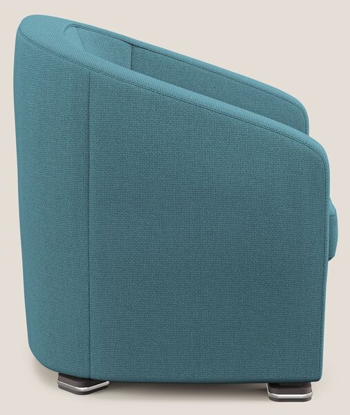 Cloe Poltroncina in tessuto smacchiabile con acqua QuickClean T08 azzu