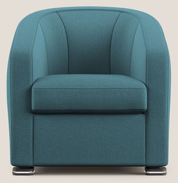Cloe Poltroncina in tessuto smacchiabile con acqua QuickClean T08 azzu