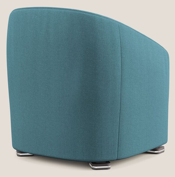 Cloe Poltroncina in tessuto smacchiabile con acqua QuickClean T08 azzu