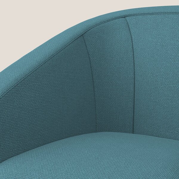 Cloe Poltroncina in tessuto smacchiabile con acqua QuickClean T08 azzu