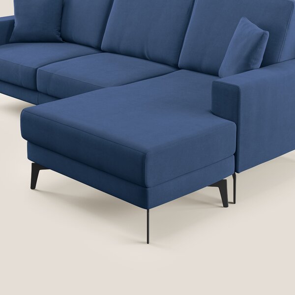 Prestige divano angolare reversibile in microfibra smacchiabile T11 bl