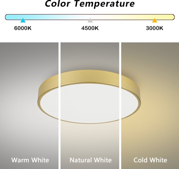 Brilagi - Plafoniera LED POOL LED/60W/230V 3000/4000/6000K diam. 60 cm dorata
