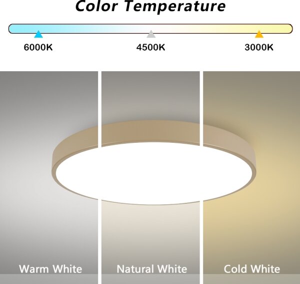 Brilagi-LED Plafoniera POOL LED/100W/230V 3000/4000/6000K diam. 80 cm beige
