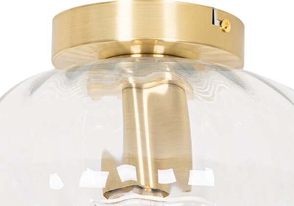 Plafoniera smart oro con vetro incl. Wifi P45 - Ayesha