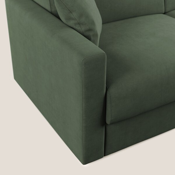 Chris Divano letto in microfibra smacchiabile T11 verde