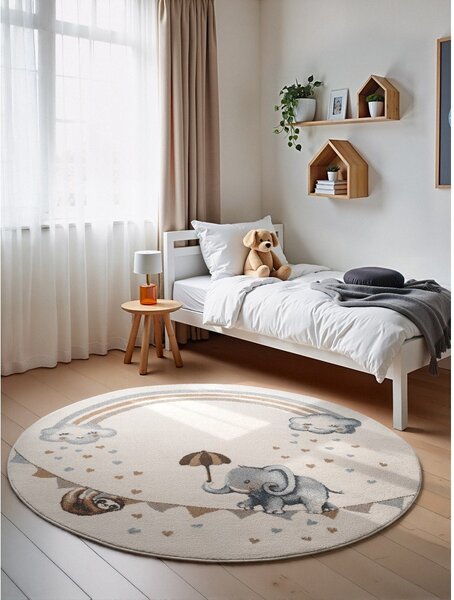 Tappeto per bambini crema ø160 cm Walk like an Elephant Rainbow - Villeroy&Boch