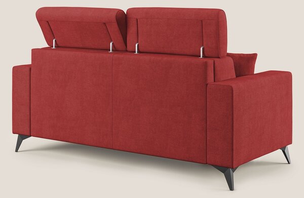 Pegaso divano letto con poggiatesta reclinabili e rivestimento T02 ros