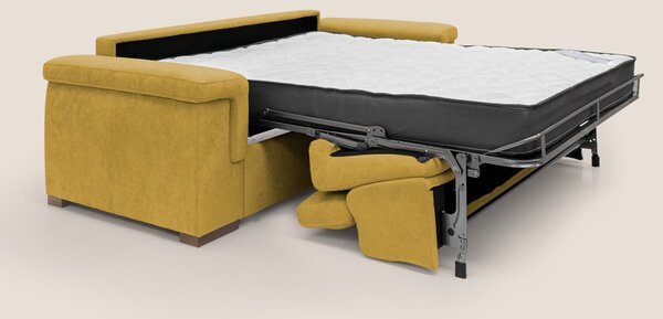 Giunone divano letto con materasso alto 18 cm e poggiatesta reclinabil