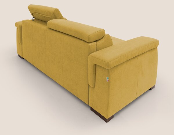 Giunone divano letto con materasso alto 18 cm e poggiatesta reclinabil