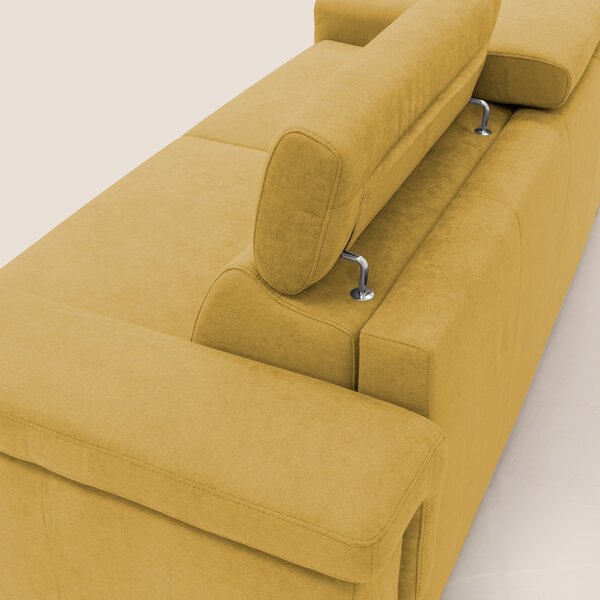 Giunone divano letto con materasso alto 18 cm e poggiatesta reclinabil