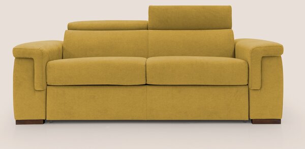 Giunone divano letto con materasso alto 18 cm e poggiatesta reclinabil