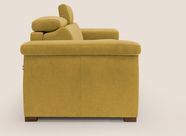 Giunone divano letto con materasso alto 18 cm e poggiatesta reclinabil