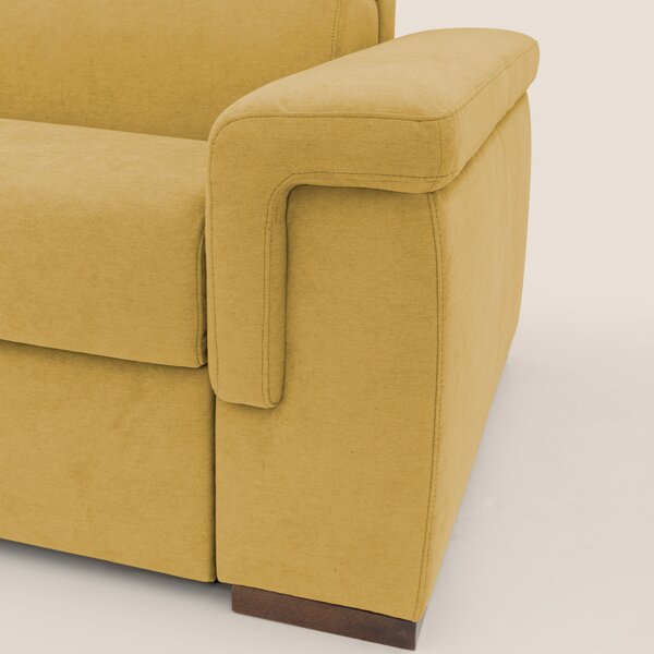 Giunone divano letto con materasso alto 18 cm e poggiatesta reclinabil