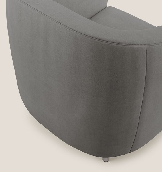 Sally Poltroncina in tessuto morbido impermeabile T02 grigio