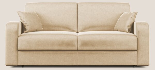 Lebron Divano letto matrimoniale in velluto morbido T01 beige