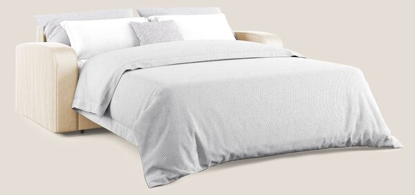 Lebron Divano letto matrimoniale in velluto morbido T01 beige