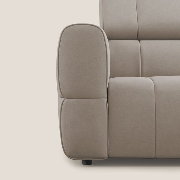 Giotto Divano modulare a 3 sedute con opzione relax elettrico in micro