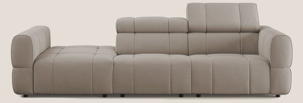 Giotto Divano con terminale e opzione relax elettrico in microfibra ef