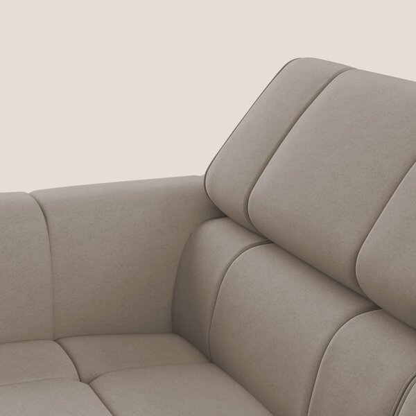 Giotto Divano modulare a 3 sedute con opzione relax elettrico in micro