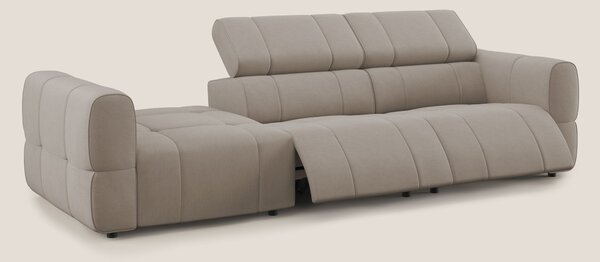Giotto Divano con terminale e opzione relax elettrico in microfibra ef