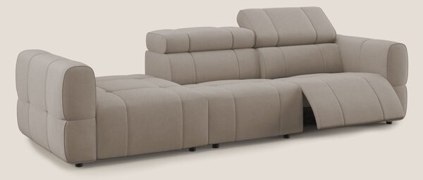 Giotto Divano con terminale e opzione relax elettrico in microfibra ef