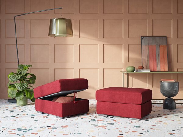Sun pouf apribile contenitore in tessuto impermeabile T02 grigio