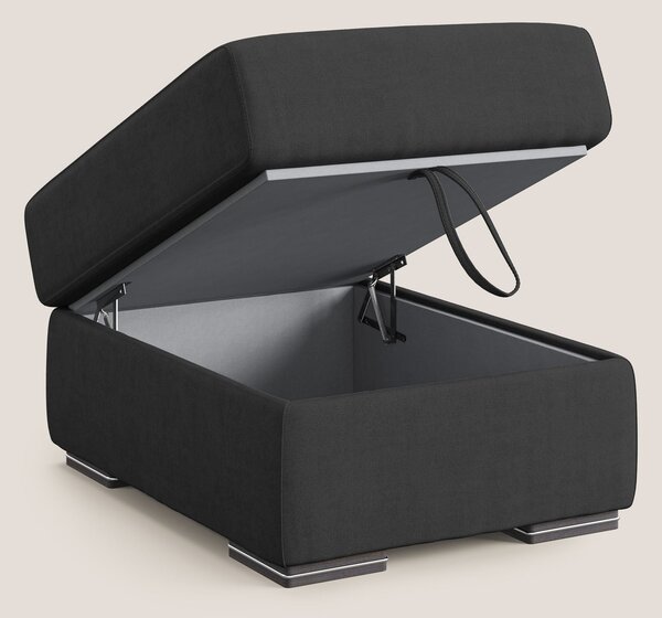 Sun pouf apribile contenitore in tessuto impermeabile T02 nero