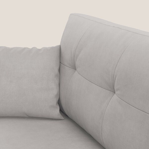 Megan divano letto matrimoniale in microfibra smacchiabile T11 grigio