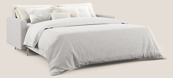 Megan divano letto matrimoniale in microfibra smacchiabile T11 grigio