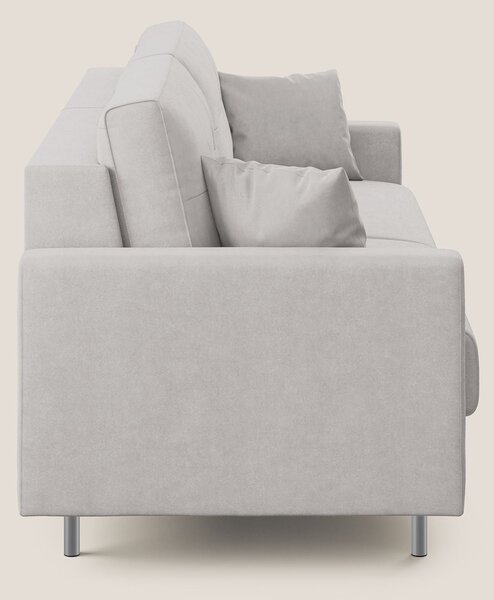 Megan divano letto matrimoniale in microfibra smacchiabile T11 grigio