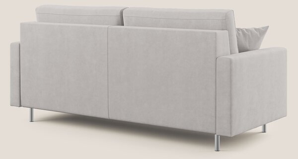 Megan divano letto matrimoniale in microfibra smacchiabile T11 grigio