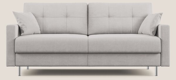 Megan divano letto matrimoniale in microfibra smacchiabile T11 grigio