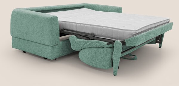 Happy Divano letto matrimoniale con materasso h18 cm in tessuto imperm