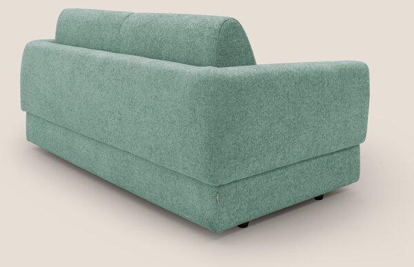 Happy Divano letto matrimoniale con materasso h18 cm in tessuto imperm