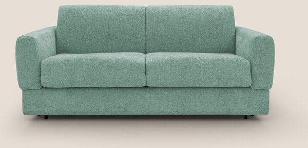 Happy Divano letto matrimoniale con materasso h18 cm in tessuto imperm