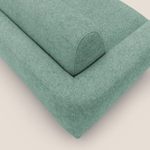 Happy Divano letto matrimoniale con materasso h18 cm in tessuto imperm
