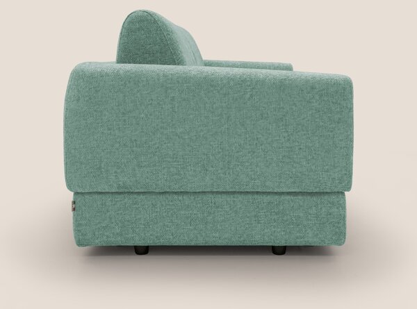 Happy Divano letto matrimoniale con materasso h18 cm in tessuto imperm
