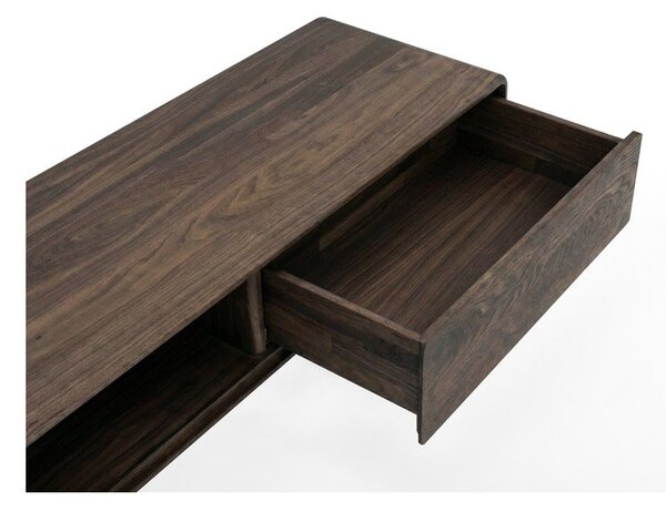 Mobile TV marrone in rovere massiccio 220x45x45 cm Fawn – Gazzda