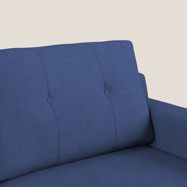 Danish divano moderno in tessuto morbido impermeabile T02 blu