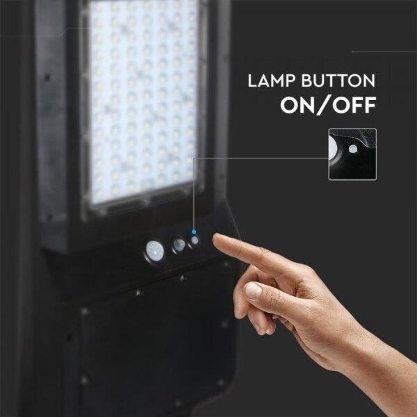 Lampada stradale solare LED con sensore LED/40W/9,6V IP65 6000K + TC